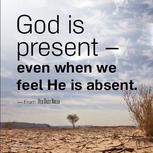 hap mon, God is present, odb