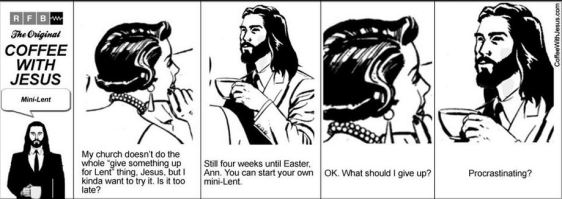 hap mon, coffee w Jesus, mini lent