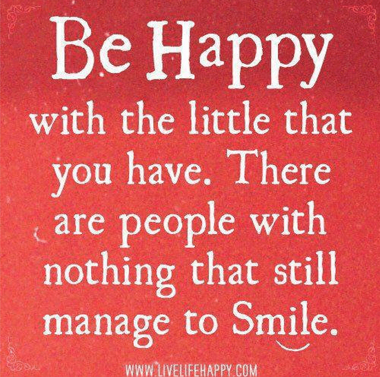 be happy
