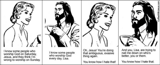 coffee w Jesus, nail me down