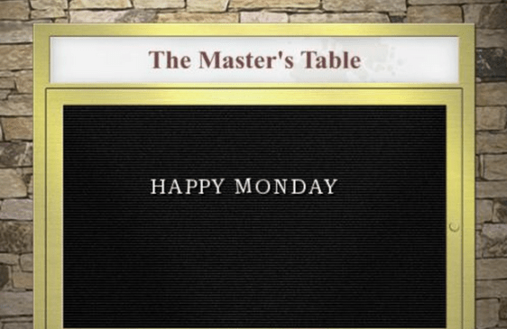 happy monday signage