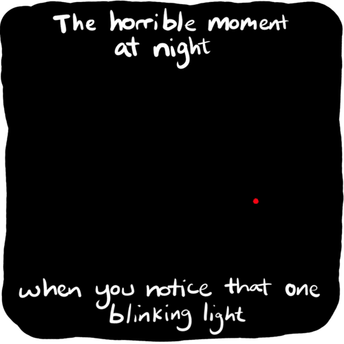 single bliking light