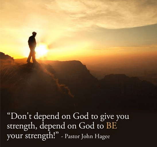 God's strength