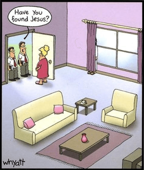 found Jesus?
