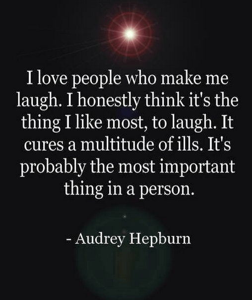 Hepburn on laughter