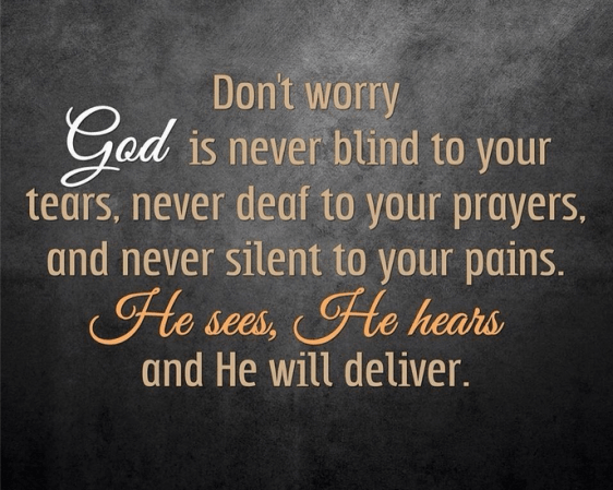 He sees and hears