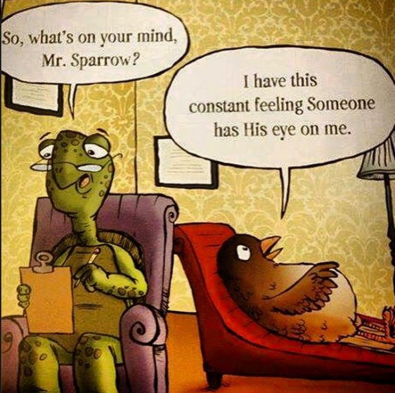 His eye is on the sparrow