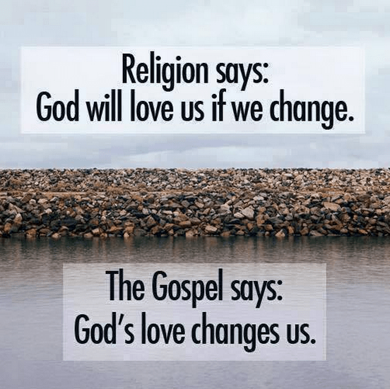 religion vs gospel