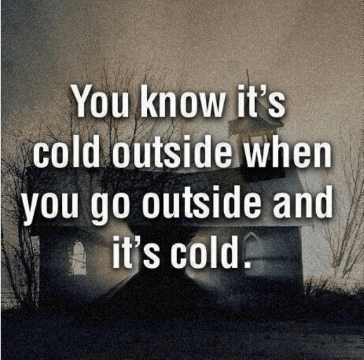 cold outside