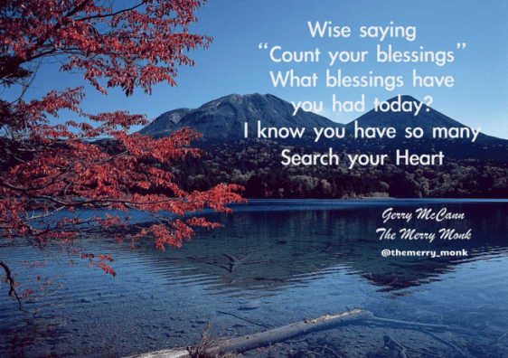 count your blessings